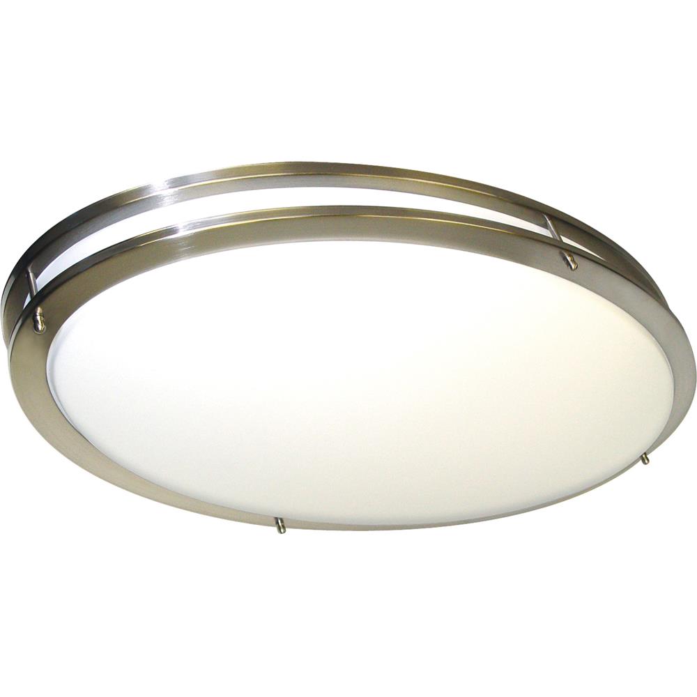 Nuvo Lighting 60/998  Glamour - 2 Light CFL - 32" Oval - Flush Mount - (2) 36W Fluorescent in Brushed Nickel Finish